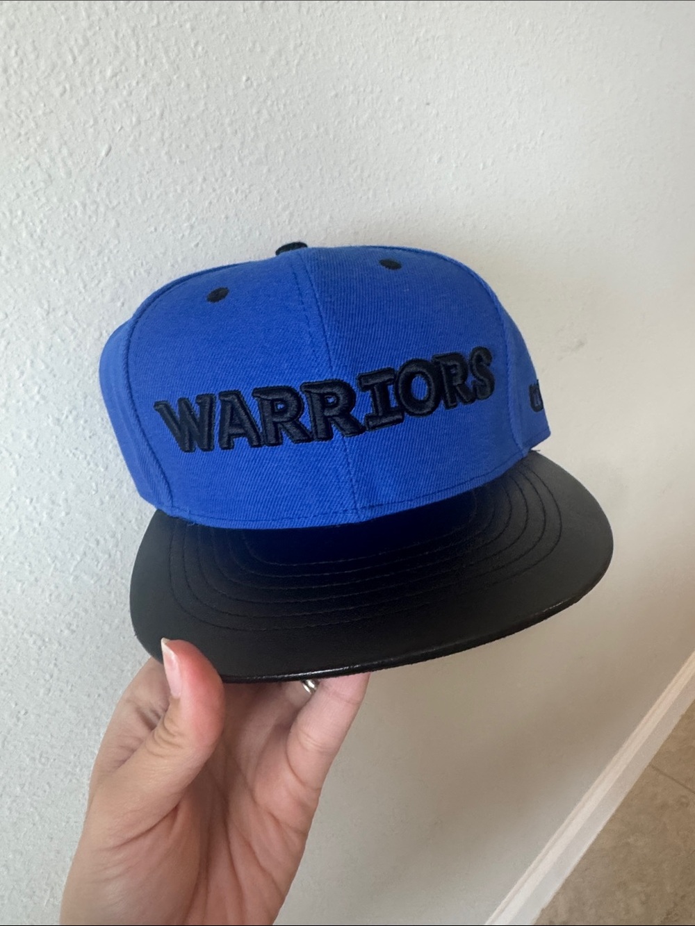 Blue Warriors Snapback Hat with Black Visor